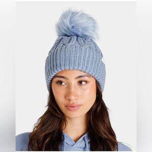 The North Face Oh Mega Faux Fur Pom Beanie